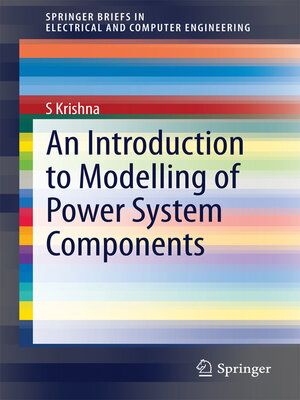 cover image of An Introduction to Modelling of Power System Components